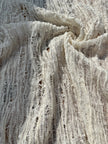 Ivory White Textured Linen Fabric By The Yard Natural Fabrics.