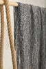 Black White Unique Natural Sheer, Textured Cotton Linen Mix Special Fabrics.