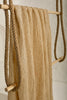 Camel Unique Natural Sheer, Textured Cotton Linen Mix Special Fabrics.