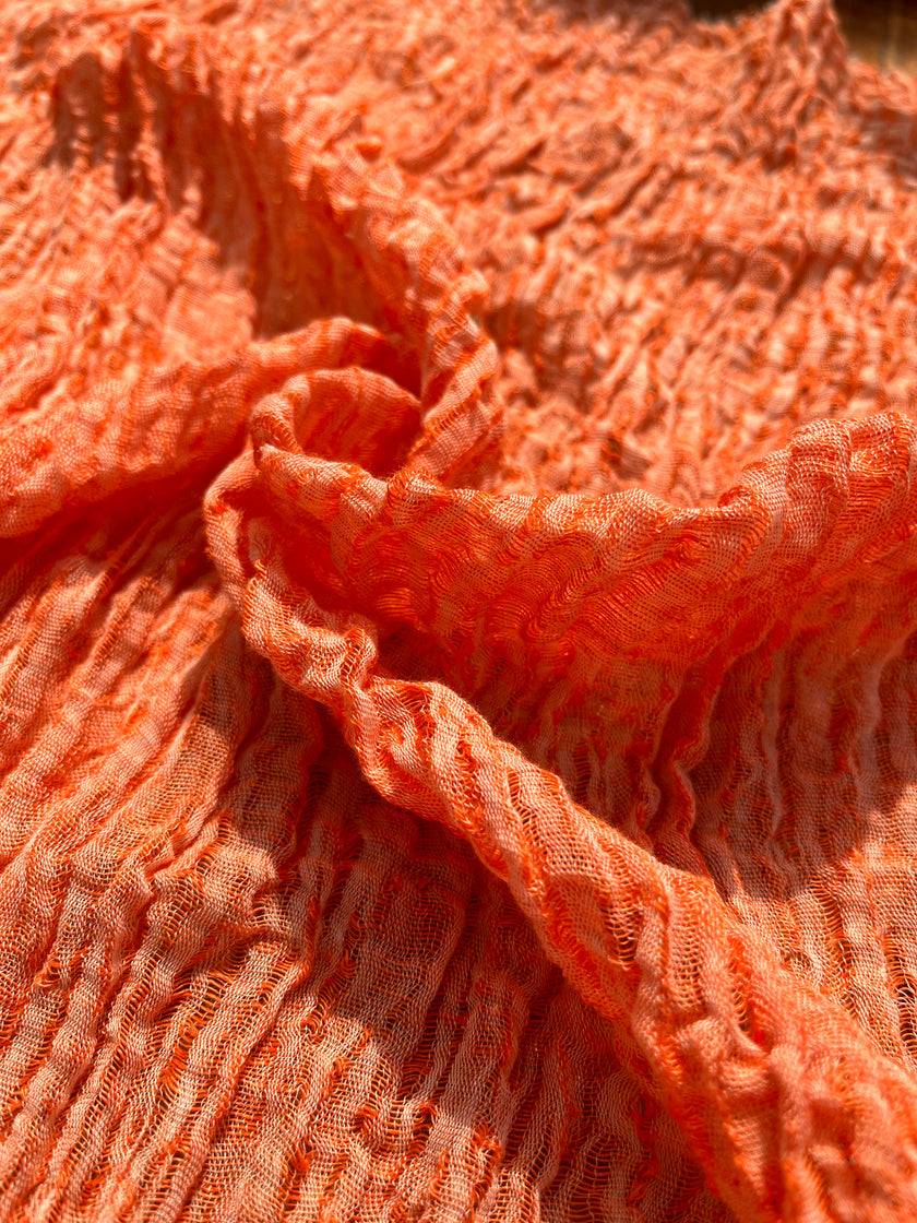 Benzersiz Doğal Kumaşlar: Şık, Şeffaf ve Dokulu Pamuklu Keten Karışımı | Yaz Kreasyonlarınız İçin 3D Dokulu Kaliteli Özel Kumaşlar.