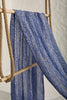 Blue Unique Natural Fabrics: Funky, Sheer, and Textured Cotton Linen.