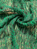 Tissu de lin vert viridian par cour, tissu en coton biologique, tissus naturels semi-transparents texturés à la main