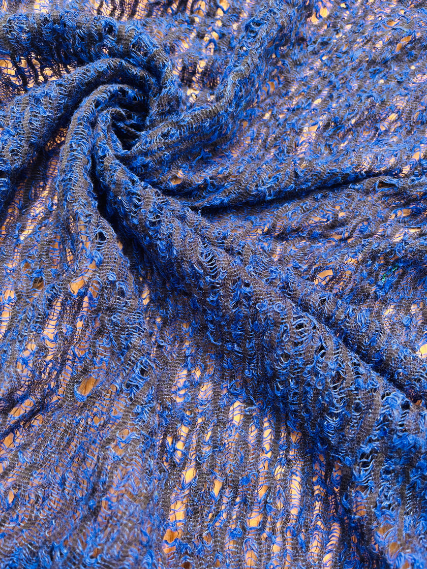 Indigo Blue Benzersiz Doğal Kumaşlar: Eğlenceli, Şeffaf ve Dokulu Pamuklu Keten Karışımı | Yaz Kreasyonlarınız İçin 3D Dokulu Kaliteli Özel Kumaşlar.