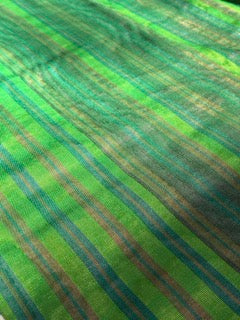 Multi Color Striped Pattern Moiré Fabric By The Yard.