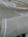 SILVER STRIPES ON LINEN