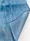Blue Silk Home Textile Interior Fabrics Watermark Patterns.