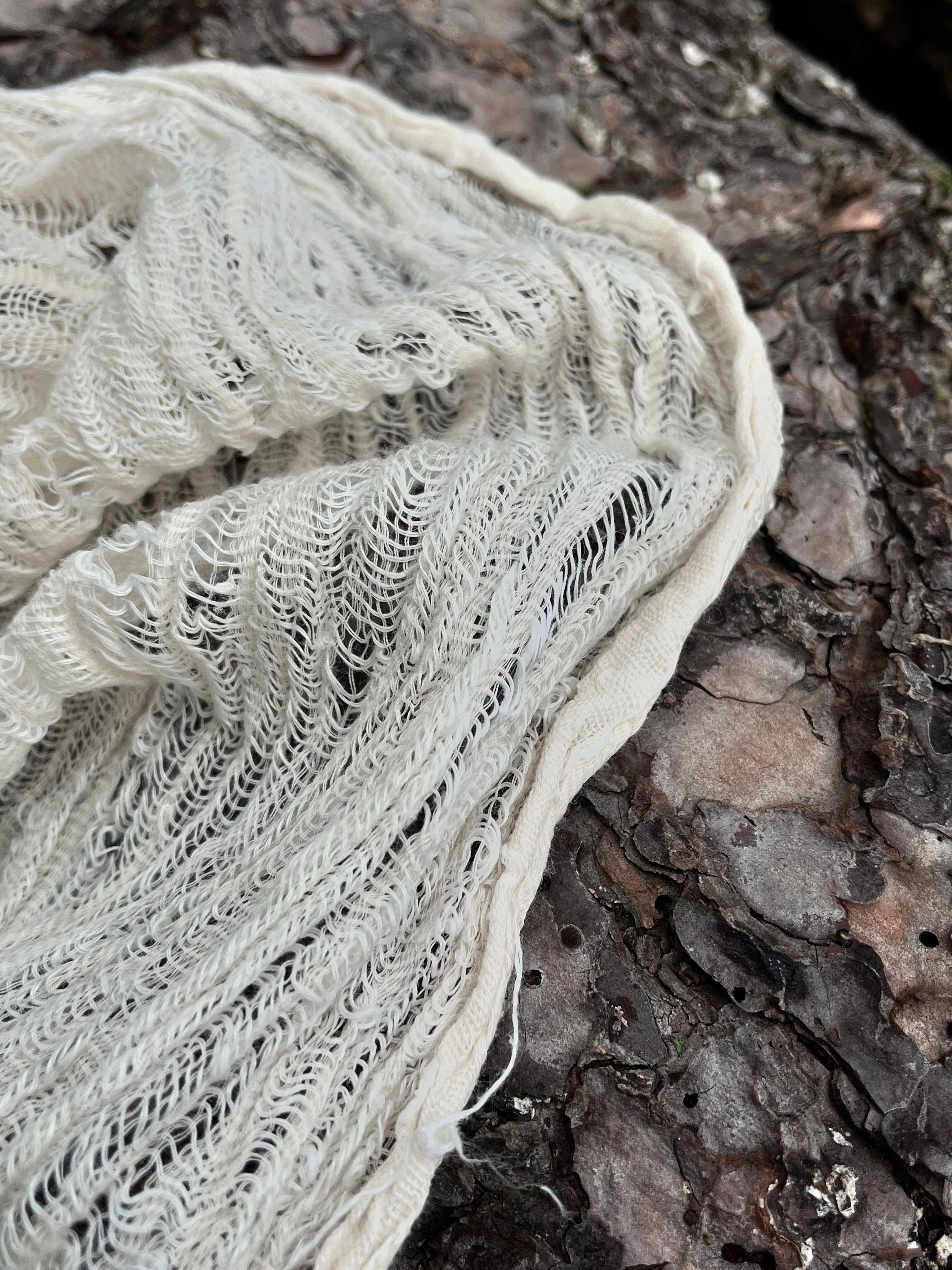 Ivory White Textured Linen Fabric By The Yard Natural Fabrics.