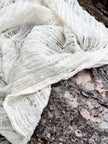 Ivory White Textured Linen Fabric By The Yard Natural Fabrics.