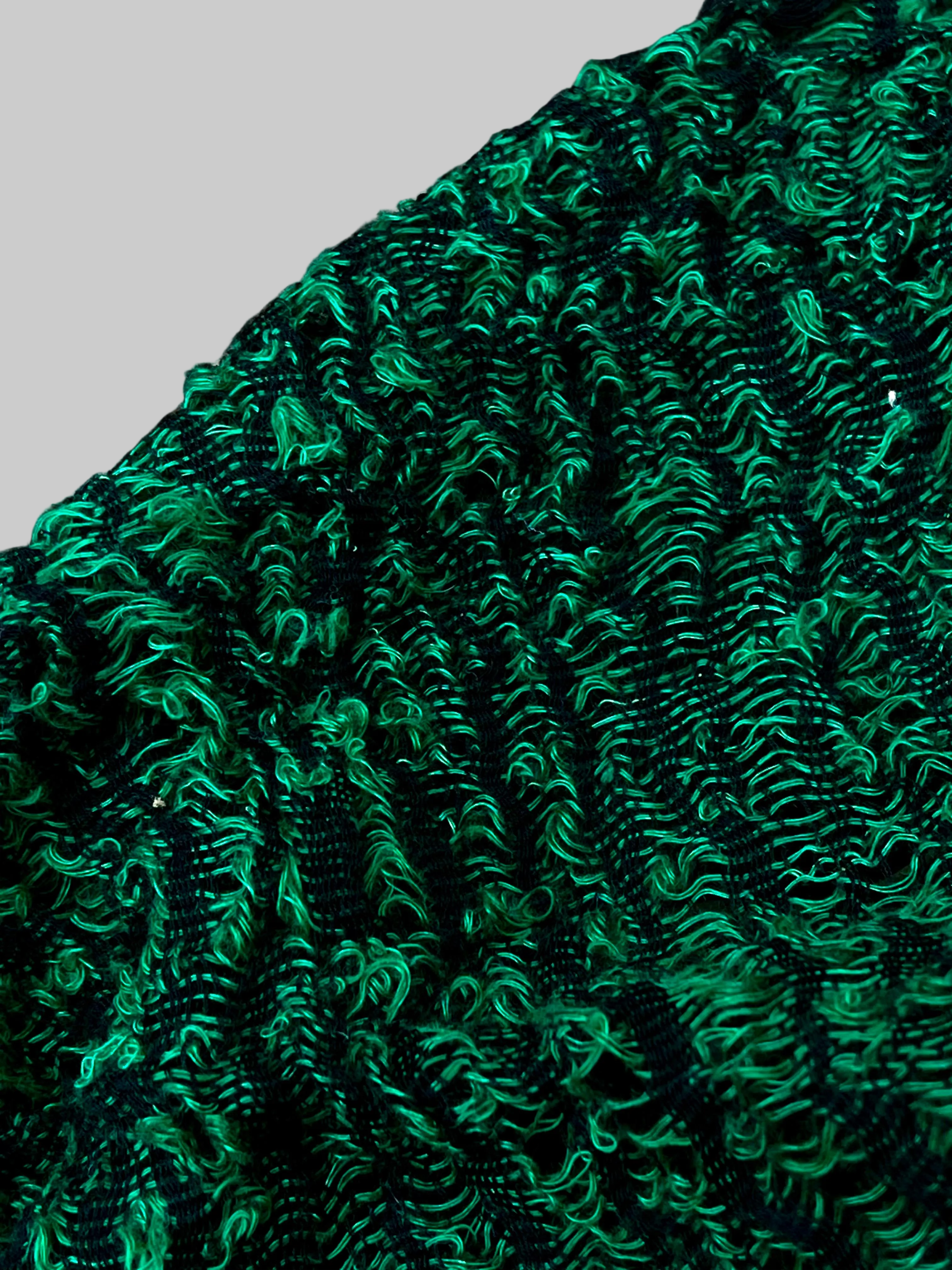 Metre Kare Viridian Yeşil Keten Kumaş, Organik Pamuklu Kumaş, Dokulu El Dokuma Yarı Şeffaf Doğal Kumaşlar