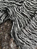Black- White Green Textured Linen Fabric By The Yard Natural Fabrics.