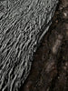 Black- White Green Textured Linen Fabric By The Yard Natural Fabrics.