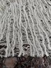 Tissus naturels uniques couleur pierre : mélange de lin en coton funky, transparent et texturé | Tissus spéciaux de qualité avec texture 3D pour les créations estivales.