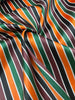 Multicolour Stripes Satin Silk Weave, Home Textile Interior Fabrics.