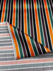 Multicolour Stripes Satin Silk Weave, Home Textile Interior Fabrics.