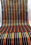Multicolour Stripes Satin Silk Weave, Home Textile Interior Fabrics.