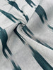Ikat Silver Green Striped Silk Home Textile Interior Fabrics Moire, Watermark Pattern.