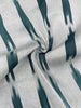 Ikat Silver Green Striped Silk Home Textile Interior Fabrics Moire, Watermark Pattern.