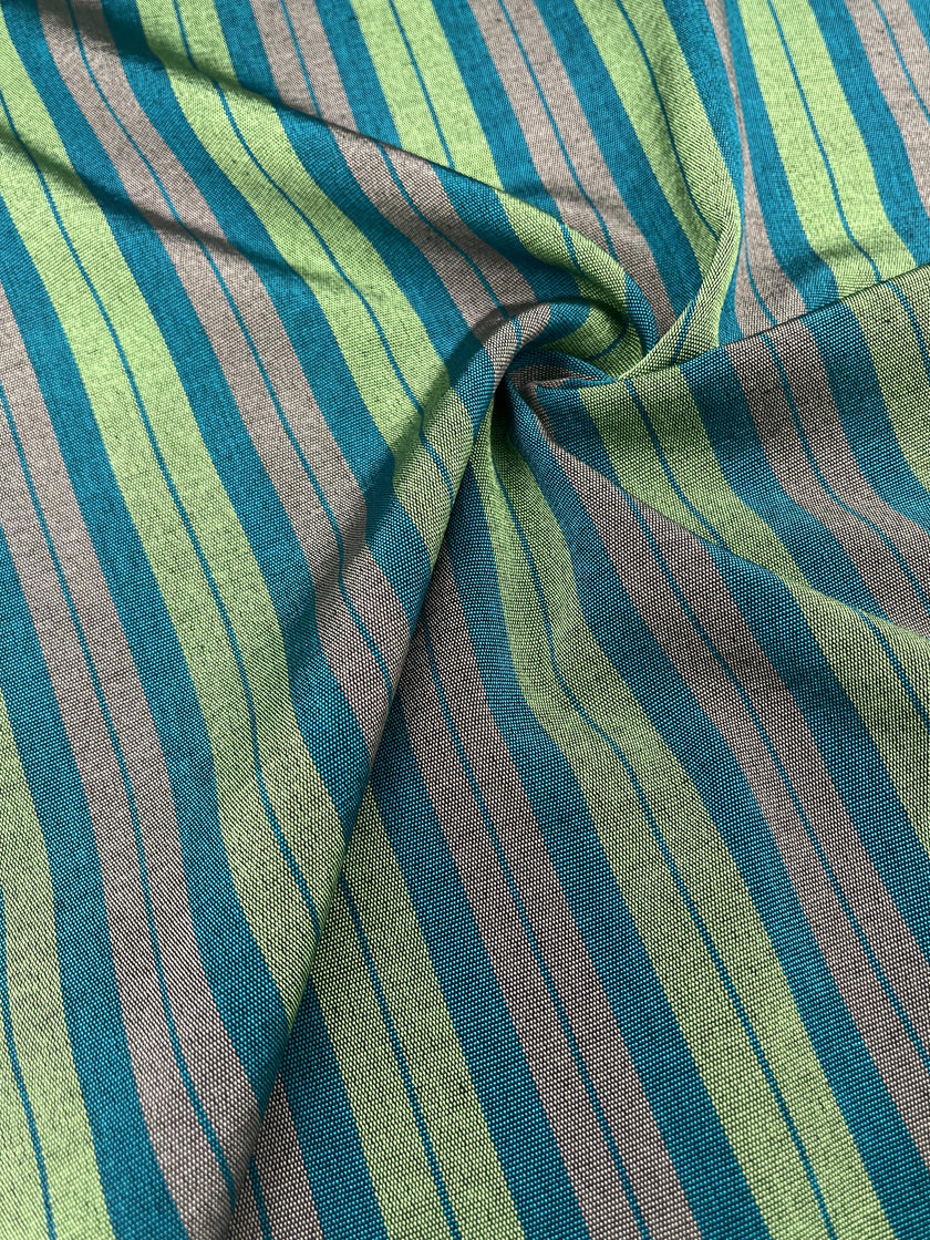 Osmanlı Başlık İçin Yeşil Çizgili Lüks İpek Döşeme, Ev Tekstili İç Mekan Kumaşları: Yastık Kılıfları, Kimono Esintili Tasarımlar, İpek Şantung El Dokuma Kumaşlar