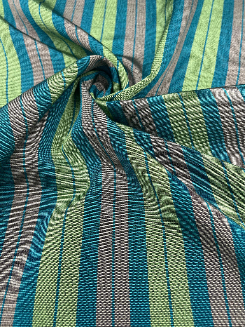 Osmanlı Başlık İçin Yeşil Çizgili Lüks İpek Döşeme, Ev Tekstili İç Mekan Kumaşları: Yastık Kılıfları, Kimono Esintili Tasarımlar, İpek Şantung El Dokuma Kumaşlar