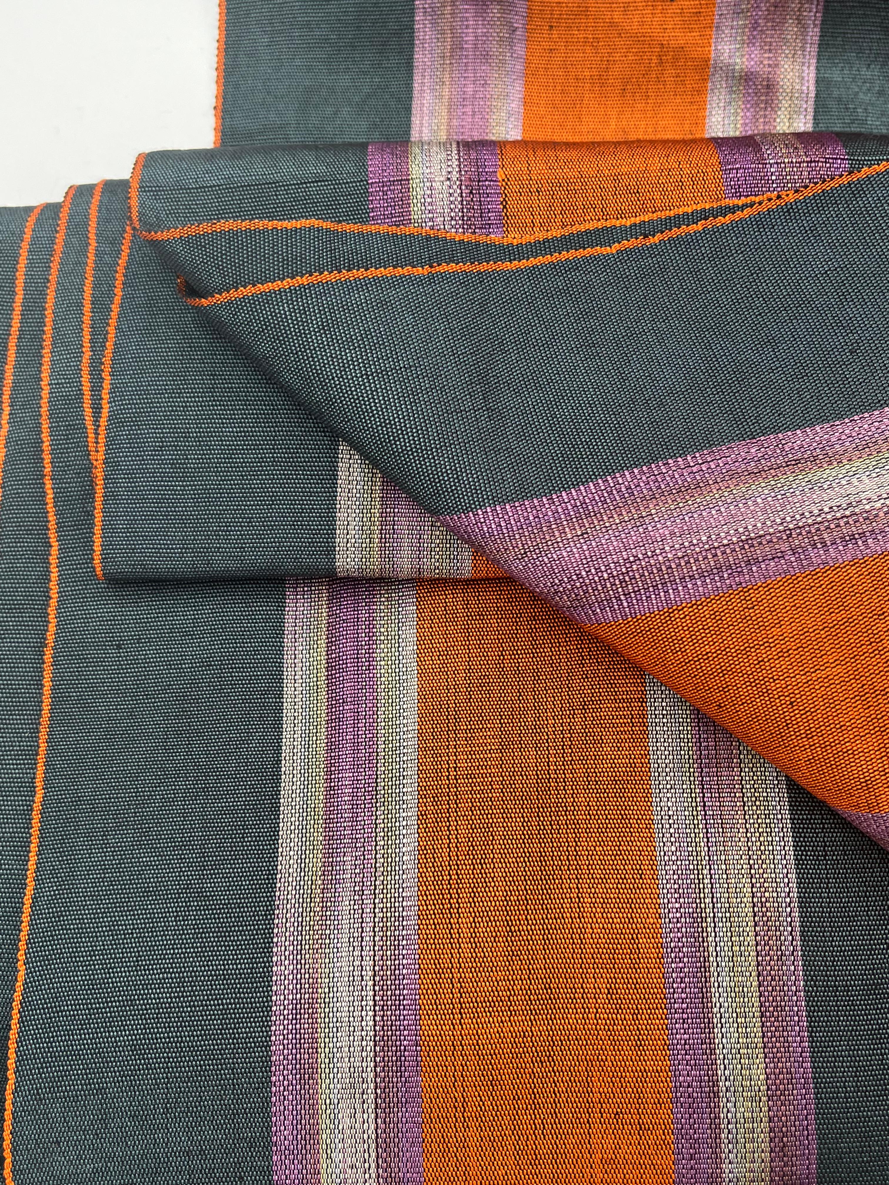 Orange Ikat Striped Home Textile Interior Fabrics