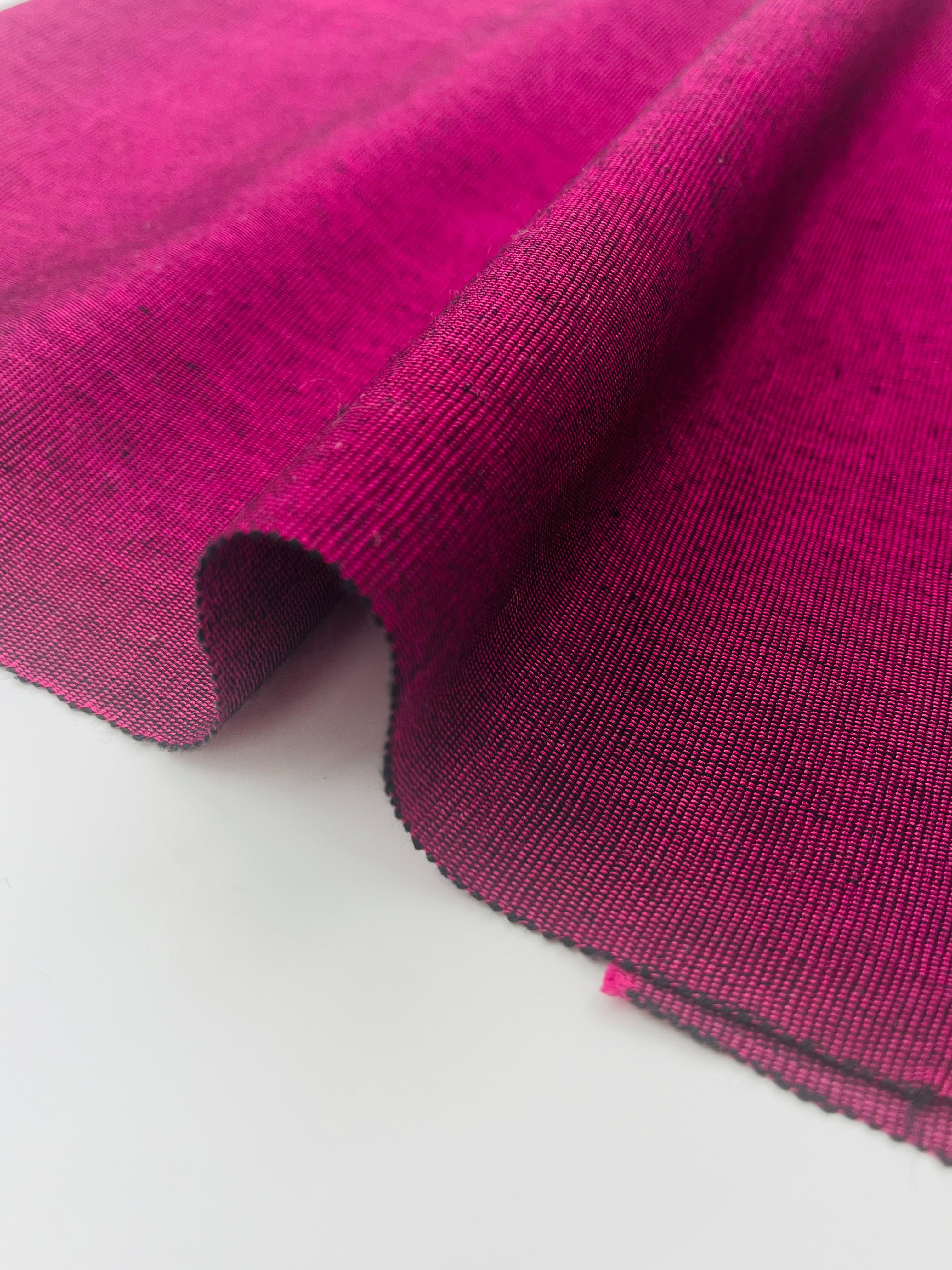 Cyclamen Pink Silk Home Textile Interior Fabrics.