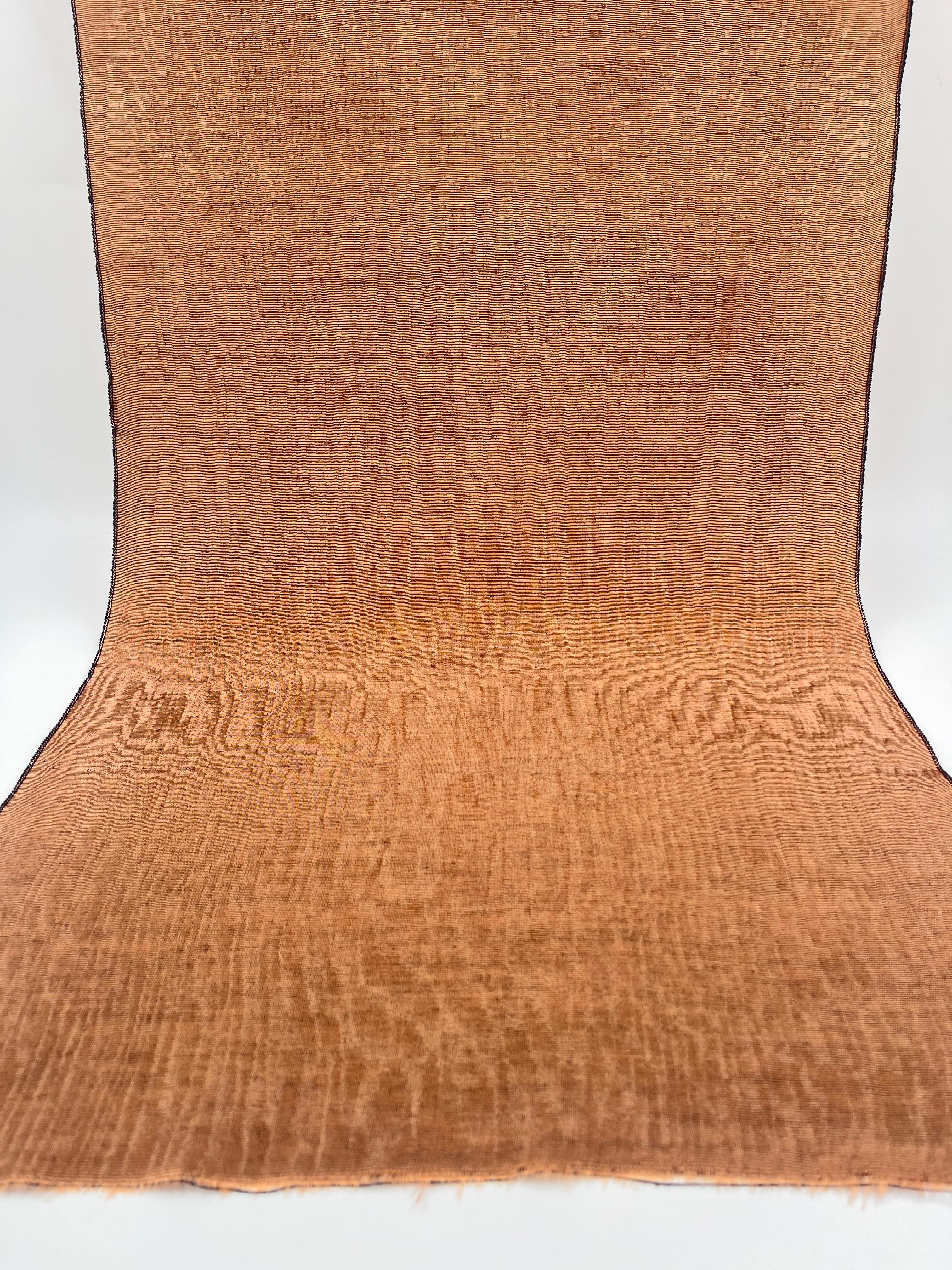 Brown Silk Moire Home Textile Interior Fabrics, Watermark Patterns.