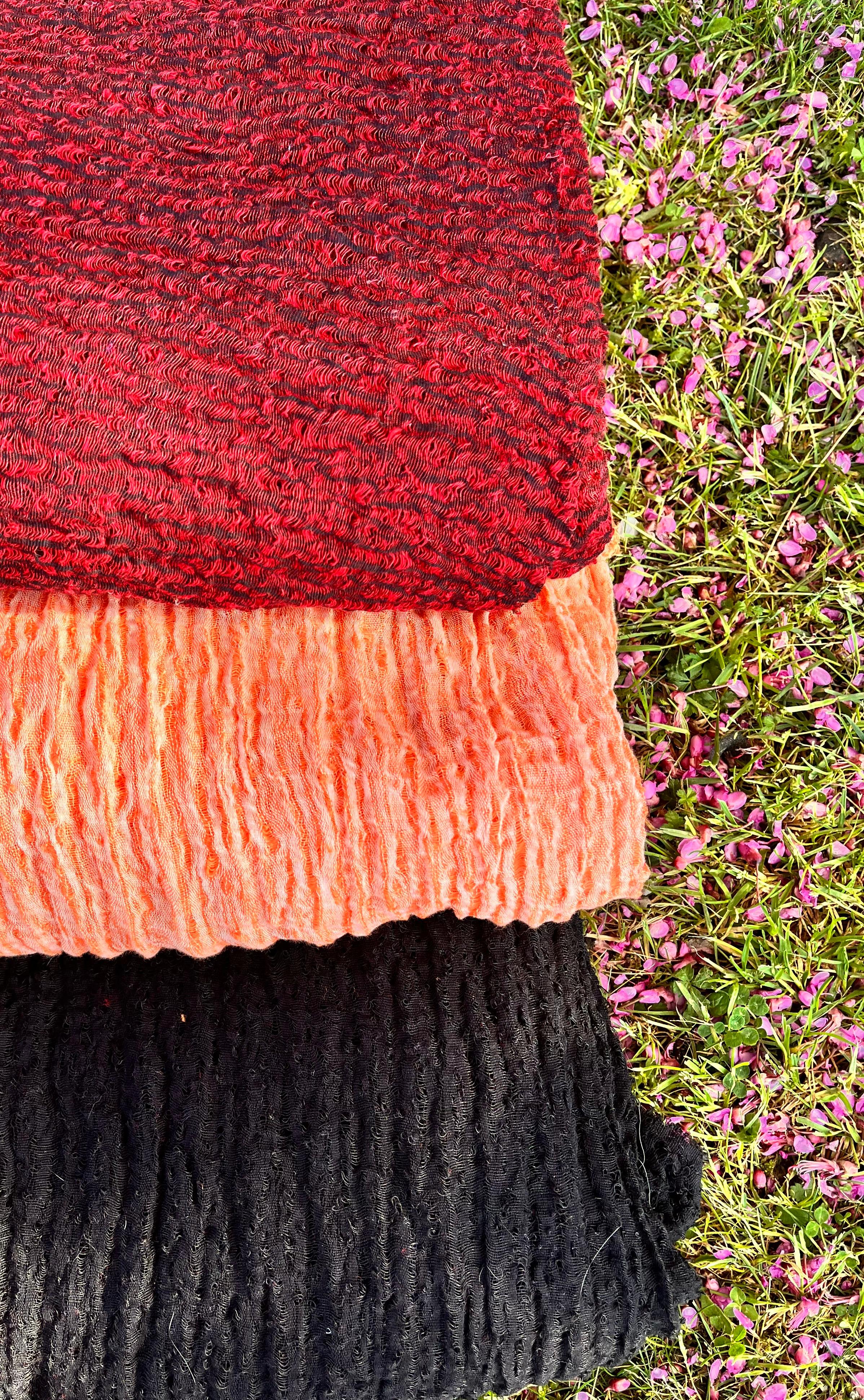 Black Textured Linen Fabric By The Yard Natural Fabrics.