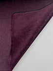 Damson Colour Silk Moire Home Textile Interior Fabrics, Watermark Pattern.