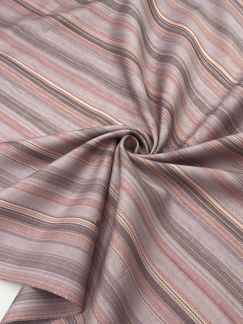 Osmanlı Başlık İçin Pembe Çizgili Lüks İpek Döşeme, Ev Tekstili İç Mekan Kumaşları: Yastık Kılıfları, Kimono Esintili Tasarımlar, İpek Şantung Saten İpek.