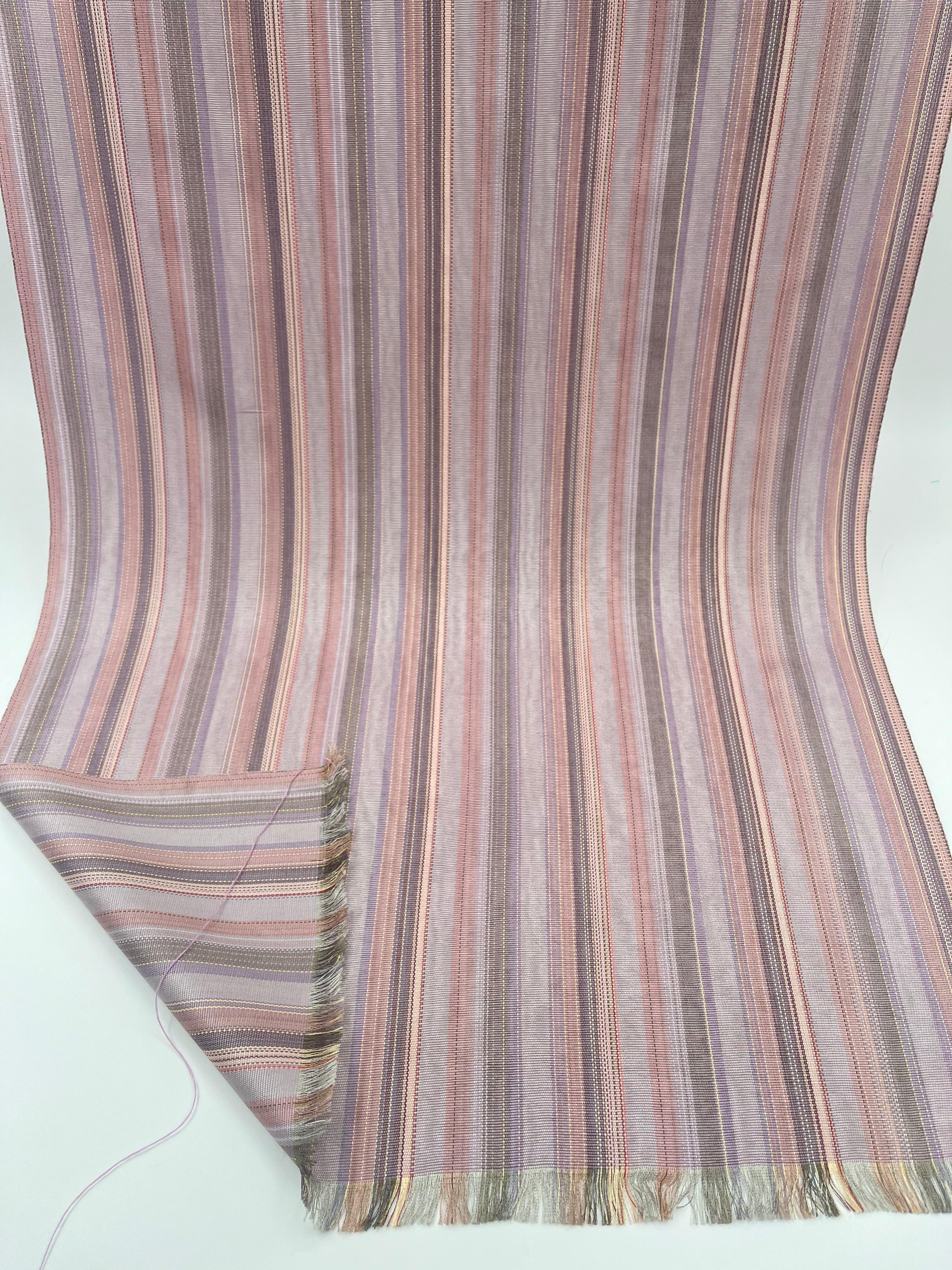 Pin Pink Striped Silk Home Textile Interior Fabrics Watermark Patterns.