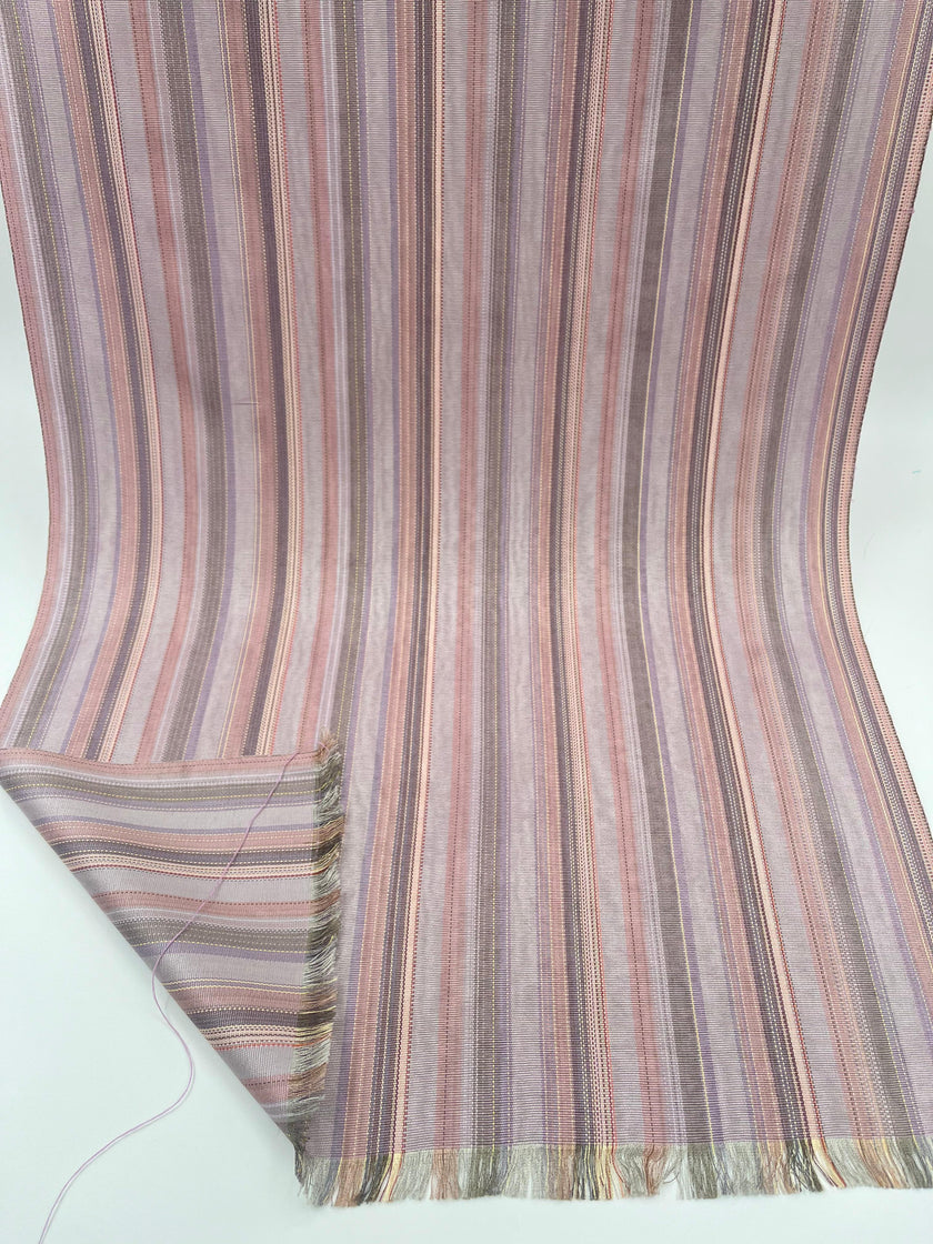 Osmanlı Başlık İçin Pembe Çizgili Lüks İpek Döşeme, Ev Tekstili İç Mekan Kumaşları: Yastık Kılıfları, Kimono Esintili Tasarımlar, İpek Şantung Saten İpek.