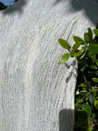 Tissu en lin par cour, tissu en coton biologique, tissus naturels semi-transparents texturés / non blanchis, blanc ivoire.