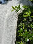 Tissu en lin par cour, tissu en coton biologique, tissus naturels semi-transparents texturés / non blanchis, blanc ivoire.