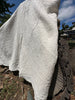 Muslin Fabric By The Yard - Blue White Stripes - Undyed Natural Option