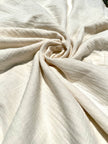 Muslin Fabric By The Yard - Blue White Stripes - Undyed Natural Option
