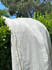 Muslin Fabric By The Yard - Blue White Stripes - Undyed Natural Option