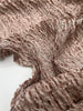 Brown Linen Fabric By The Yard Textured Handloom Semi-Sheer Natural Fabrics.