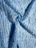 Tissus naturels uniques bleu clair : mélange de lin en coton funky, transparent et texturé | Tissus spéciaux de qualité avec texture 3D pour les créations estivales.