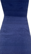 Dark Blue Silk Fabric, Moire Silk Fabric, Silk By The Yard. Watermark Pattern.