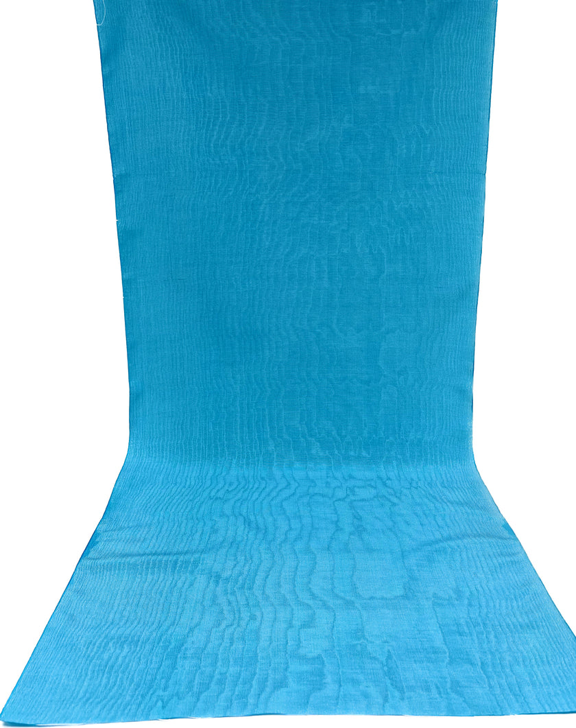 Açık Mavi İpek Kumaş, Metreyle İpek. Filigran Desen, Şantung İpek, Geniş Moiré İpek Kumaş, Geniş Kalın İpek Kurdele, İpek Döşemelik Kumaş.