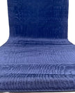 Dark Blue Silk Fabric, Moire Silk Fabric, Silk By The Yard. Watermark Pattern.