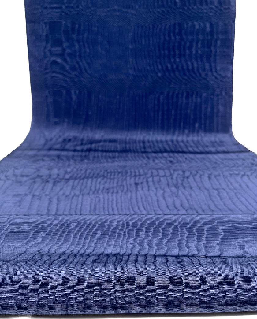 Osmanlı Başlık İçin Koyu Mavi Lüks İpek Döşeme, Ev Tekstili İç Mekan Kumaşları: Yastık Kılıfları, Kimono Esintili Tasarımlar, Filigran Desenleri.