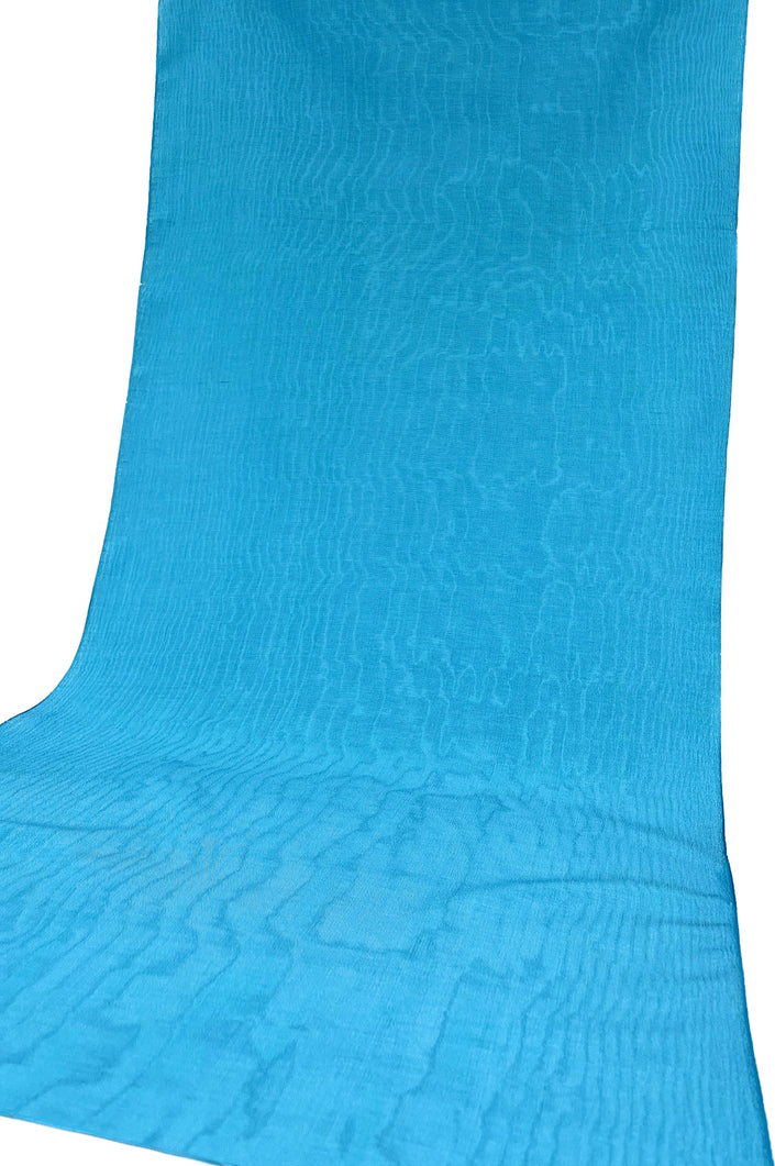 Açık Mavi İpek Kumaş, Metreyle İpek. Filigran Desen, Şantung İpek, Geniş Moiré İpek Kumaş, Geniş Kalın İpek Kurdele, İpek Döşemelik Kumaş.