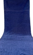 Dark Blue Silk Fabric, Moire Silk Fabric, Silk By The Yard. Watermark Pattern.
