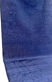 Dark Blue Silk Fabric, Moire Silk Fabric, Silk By The Yard. Watermark Pattern.