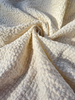 Ecru Cotton Linen Fabric By The Meter, Neutral Undyed Pin Stripes.