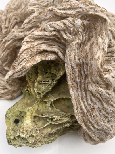Camel Unique Natural Sheer, Textured Cotton Linen Mix Special Fabrics.