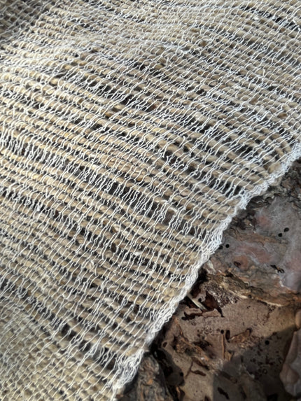 Handwoven wool and organic cotton Bürümcük fabric from Anatolia