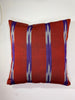 Purple Red Ikat Striped Silk Home Textile Interior Fabrics.