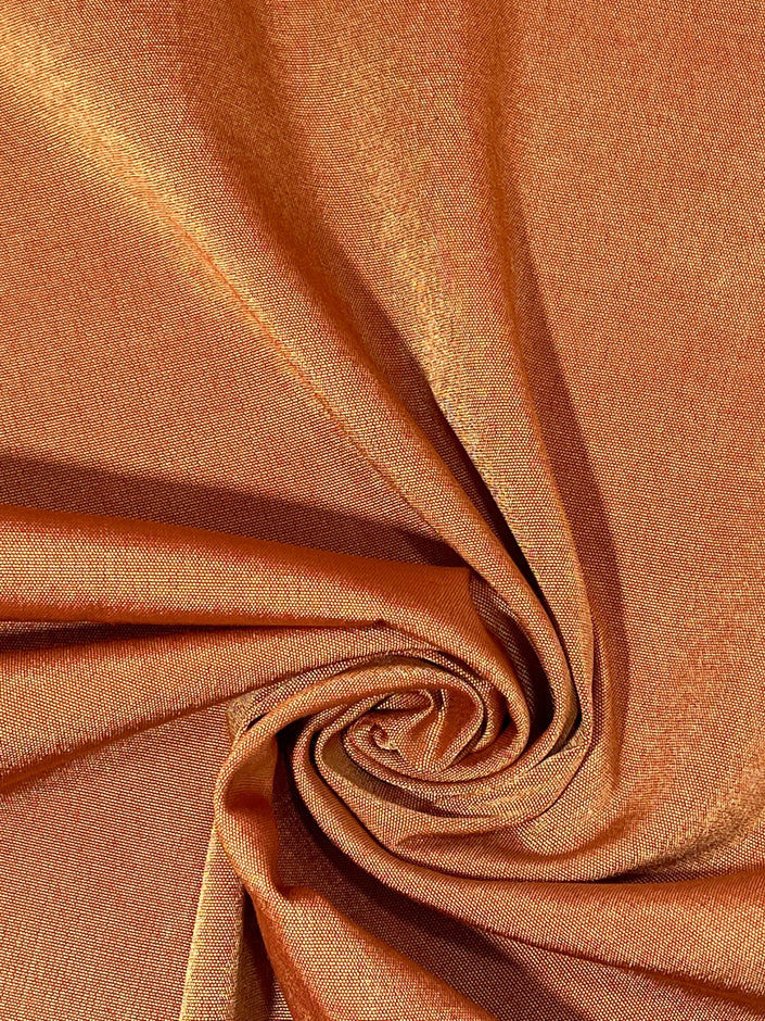 Orange Luxurious Silk Moire Home Textile Interior Fabrics.